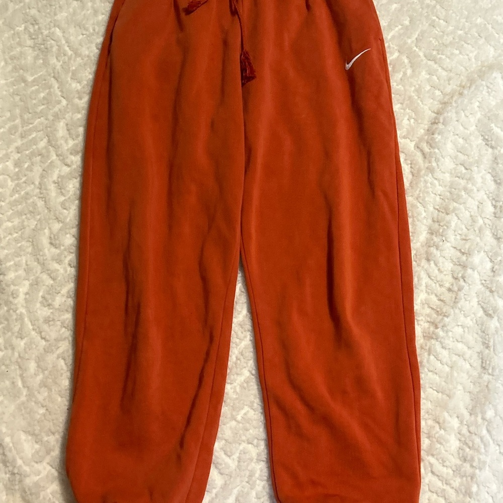 Oversized Orange Nike Sweatpants